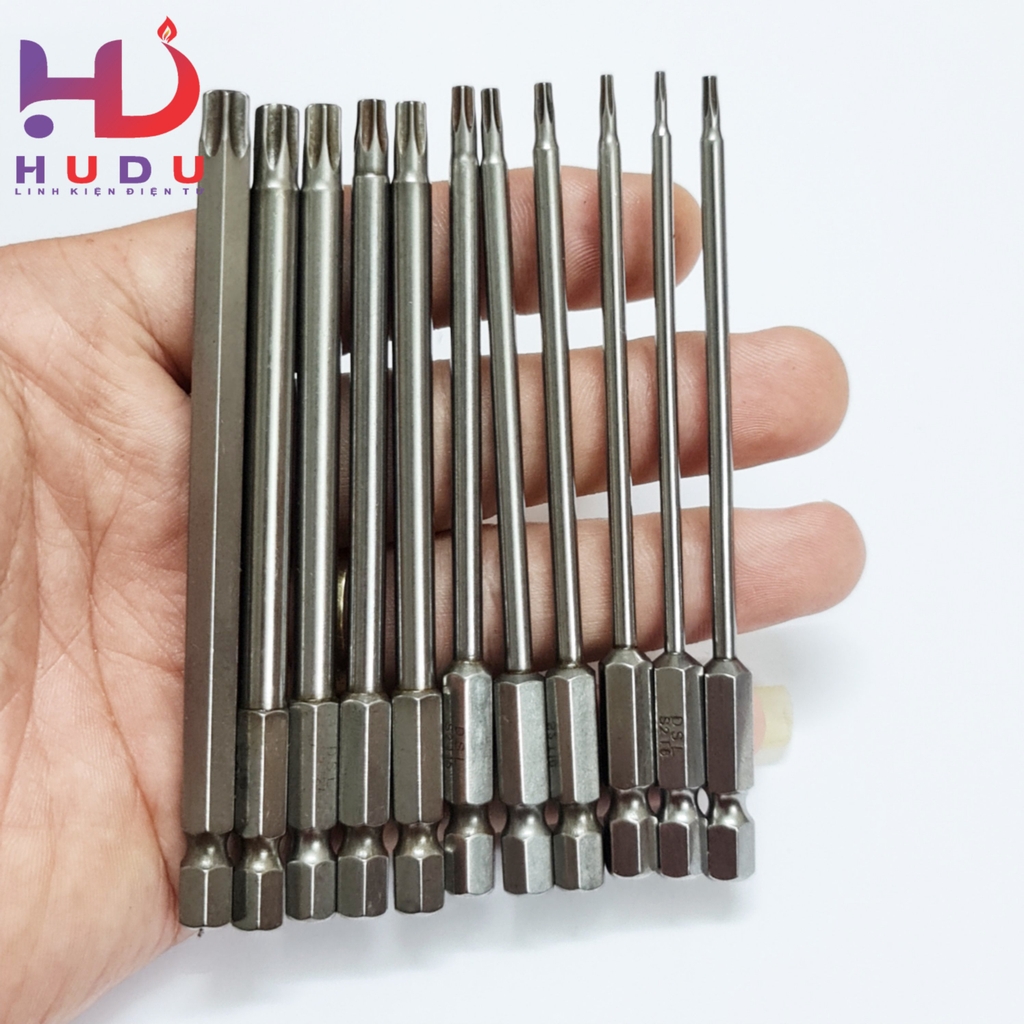 Bộ 11 đầu bắn vít DSL hoa thị dài 10cm cao cấp