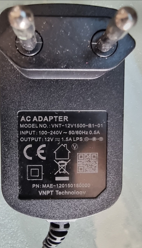 Nguồn có vỏ 12V-1.5A thanh lý