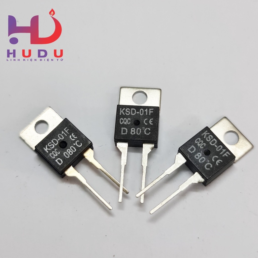 IC điều khiển nhiệt độ thường đóng KSD-01F D80°C mới