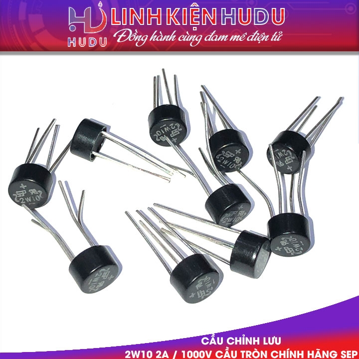 Cầu chỉnh lưu 2W10 2A / 1000V Cầu tròn chính hãng SEP
