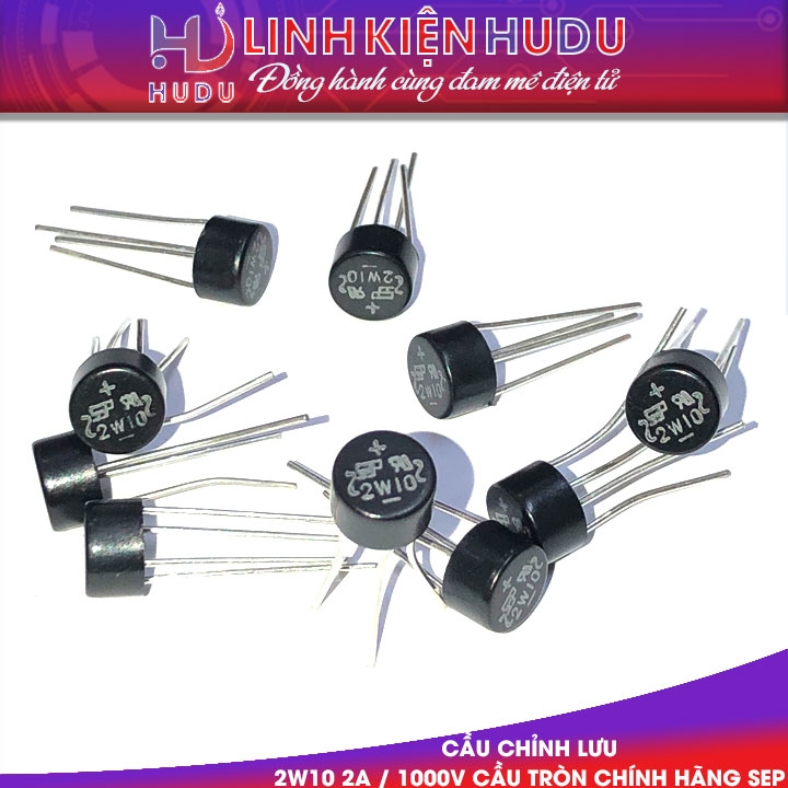 Cầu chỉnh lưu 2W10 2A / 1000V Cầu tròn chính hãng SEP