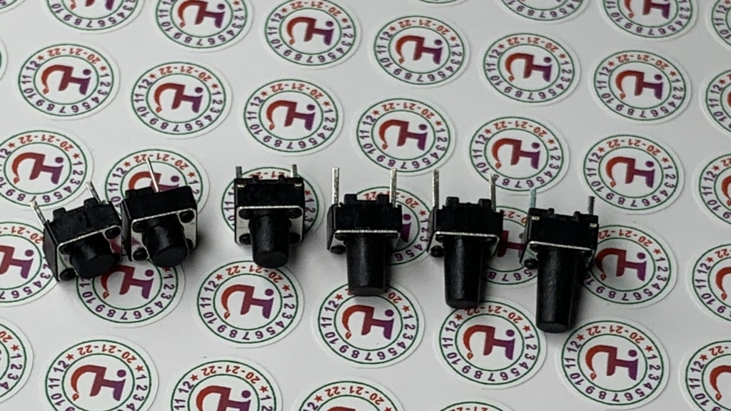 [COMBO] 20 nút / phím bấm 2 chân Vuông 6*6*6mm