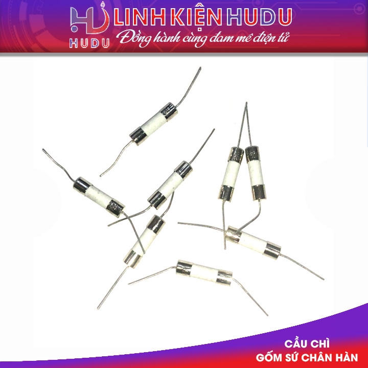 Cầu chì gốm [ sứ ] 10A chân hàn