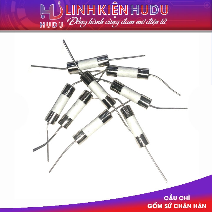 Cầu chì gốm [ sứ ] 15A chân hàn