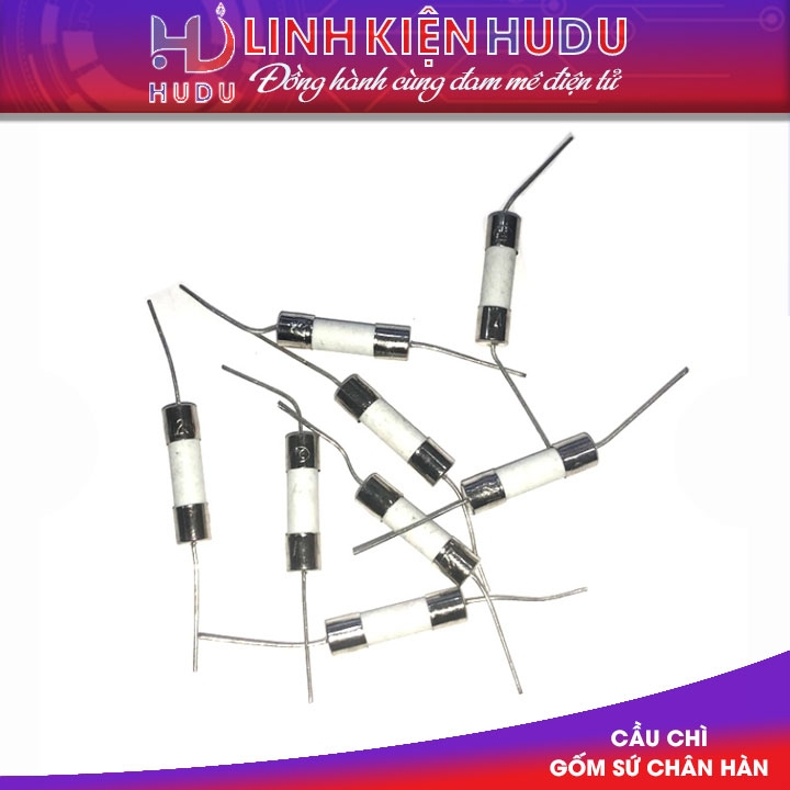 Cầu chì gốm [ sứ ] 10A chân hàn