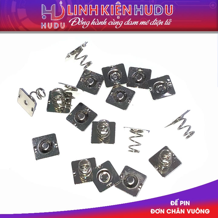 Đế pin đơn chân vuông