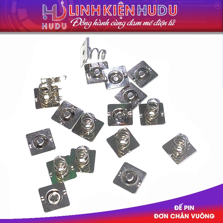 Đế pin đơn chân vuông