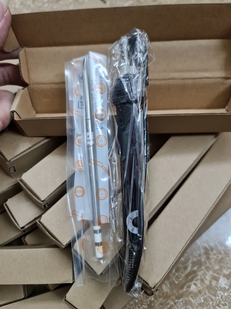 Tay hàn chỉnh nhiệt T12 DC 12V-24V (kèm mũi hàn dao to)