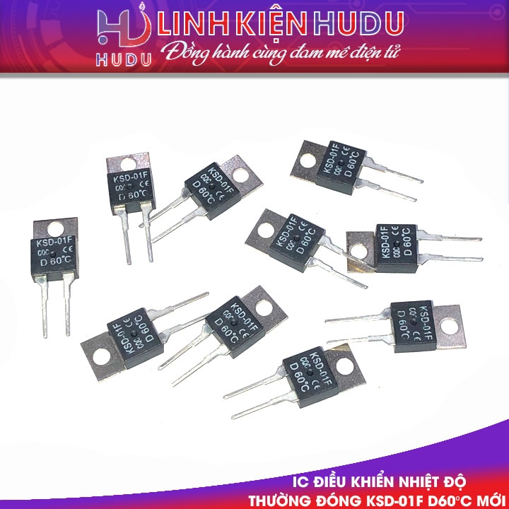 IC điều khiển nhiệt độ thường đóng KSD-01F D60°C mới