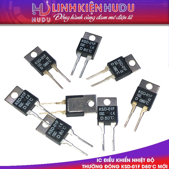 IC điều khiển nhiệt độ thường đóng KSD-01F D80°C mới
