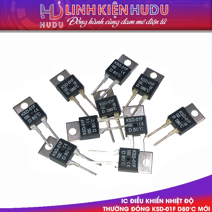 IC điều khiển nhiệt độ thường đóng KSD-01F D80°C mới
