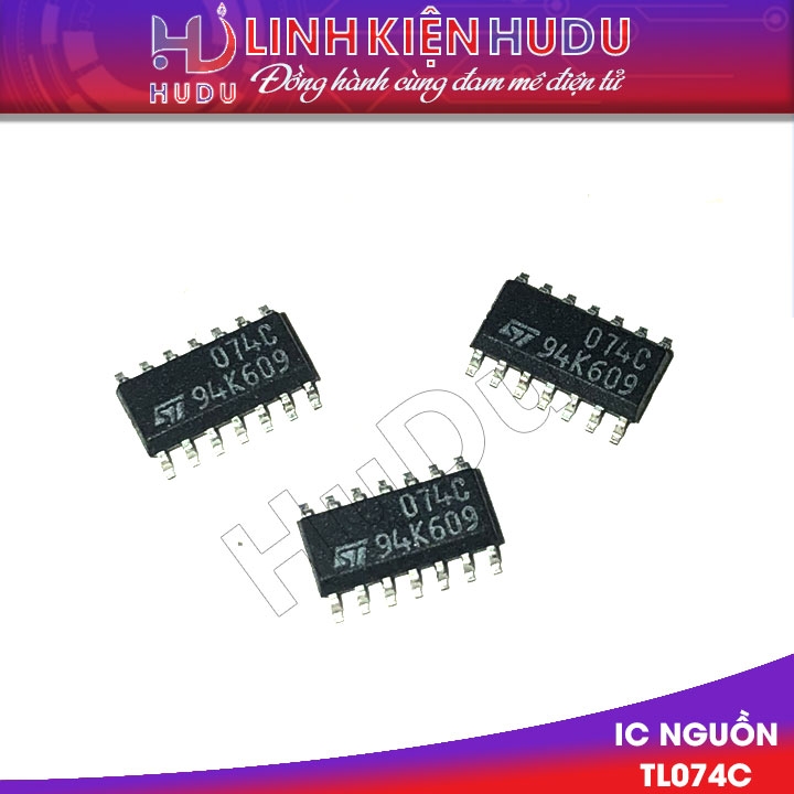 Combo 7 con IC TL074C chân dán