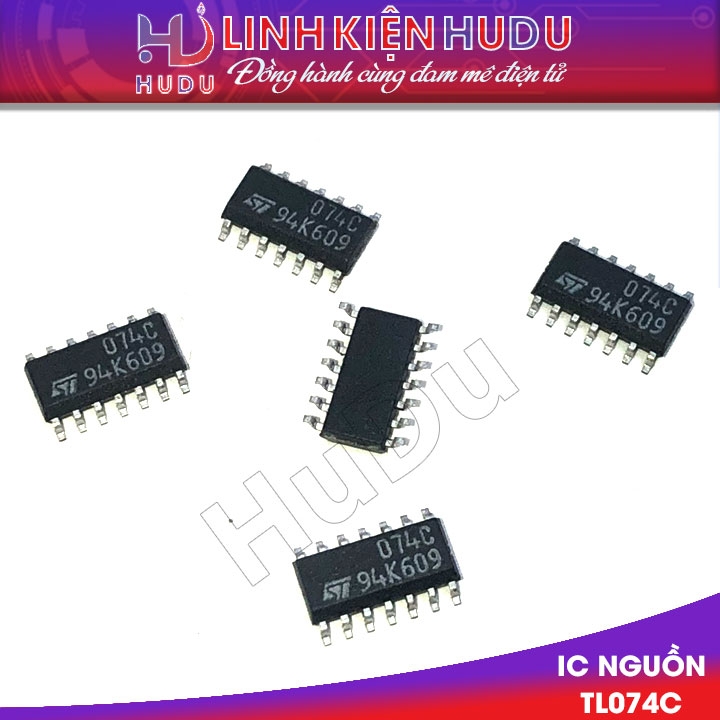 Combo 7 con IC TL074C chân dán