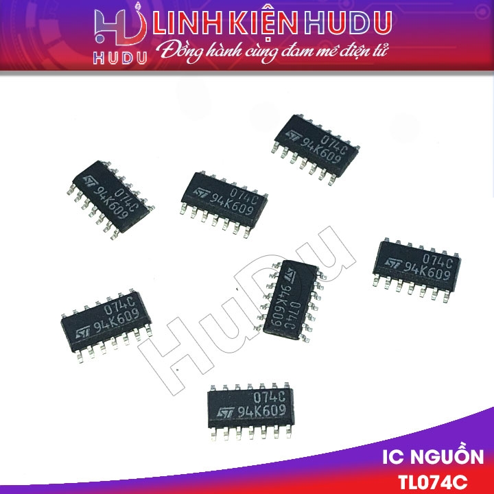 Combo 7 con IC TL074C chân dán