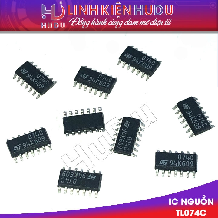 Combo 7 con IC TL074C chân dán