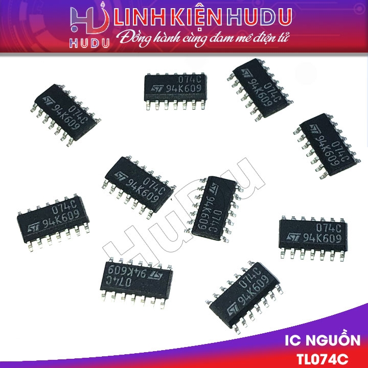 Combo 7 con IC TL074C chân dán