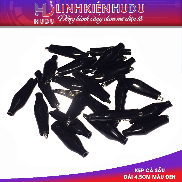 Kẹp cá sấu dài 4.5cm màu Đen