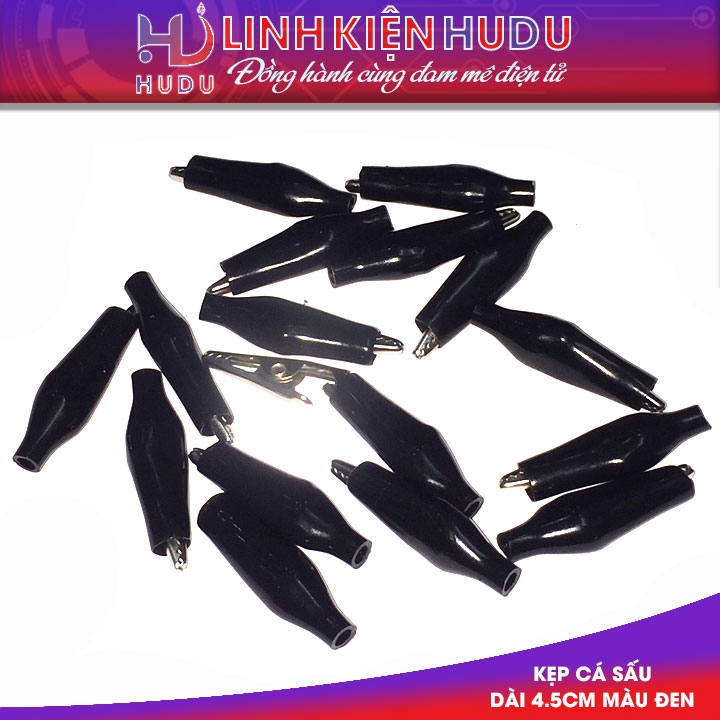 Kẹp cá sấu dài 4.5cm màu Đen