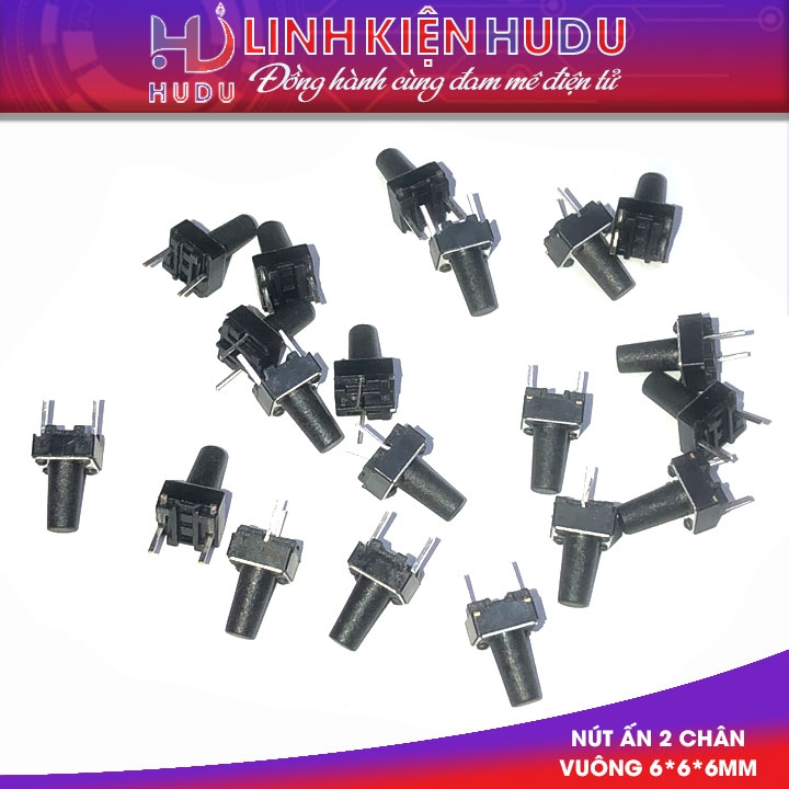 [COMBO] 20 nút / phím bấm 2 chân Vuông 6*6*6mm
