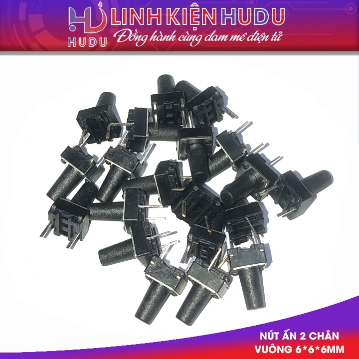 [COMBO] 20 nút / phím bấm 2 chân Vuông 6*6*6mm
