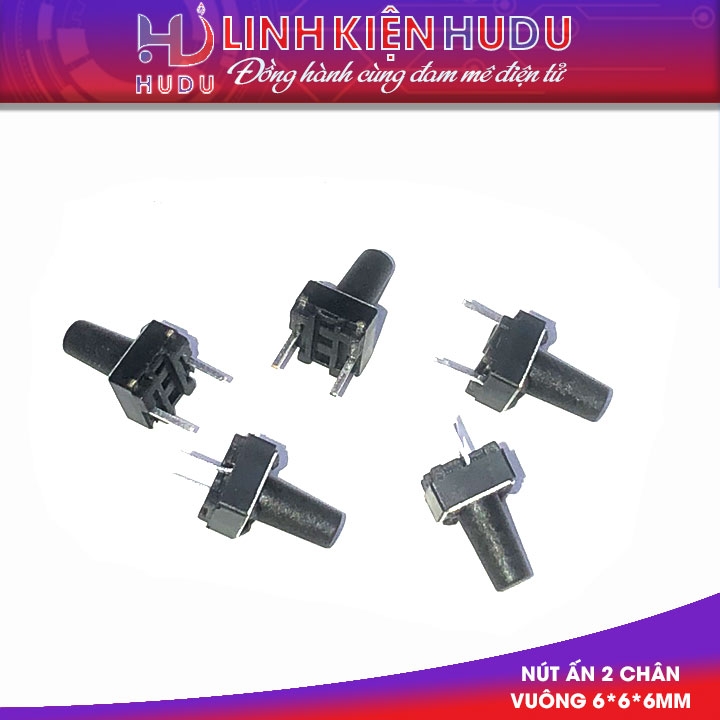 [COMBO] 20 nút / phím bấm 2 chân Vuông 6*6*6mm