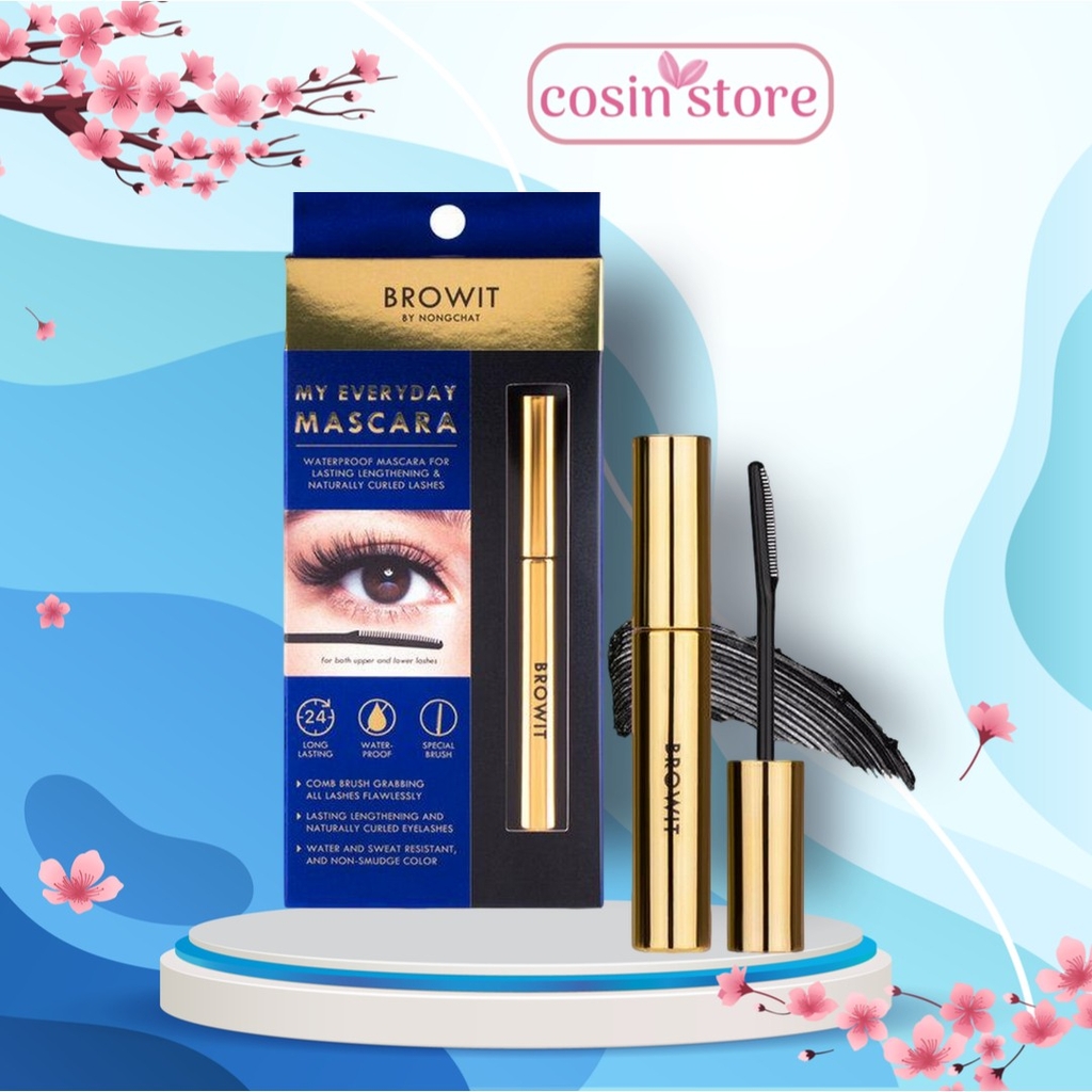 Mascara Browit By Nong Chat My Everyday 5.5g Mi Cong Dài Tự Nhiên, Chống Nước 24H Cosin Store