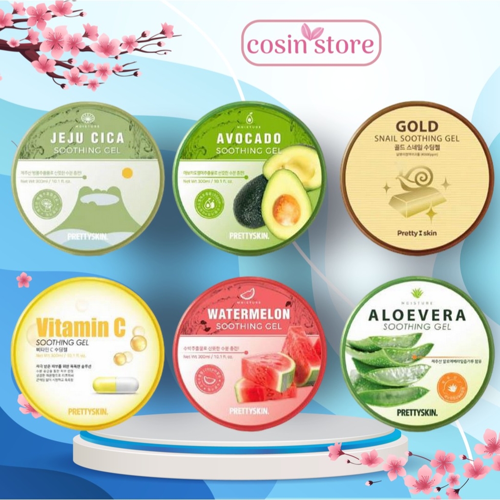 Gel Dưỡng Đa Năng Prettyskin Soothing Gel 300ml Hàn Quốc Dưỡng Mịn Da, Cấp Ẩm Hiệu Quả Cosin Store