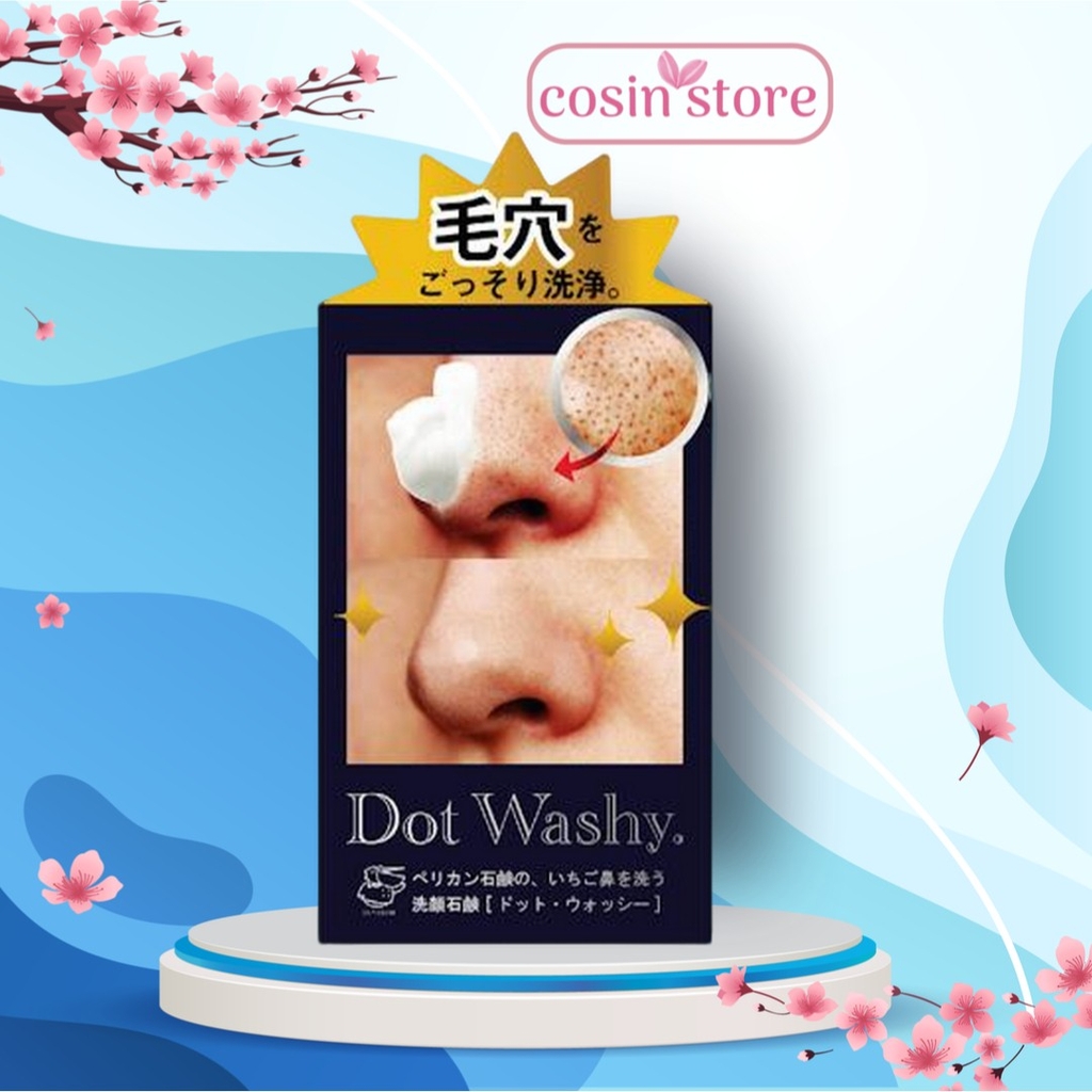 Xà phòng Pelican Dot Washy 75g chăm sóc da mặt da sạch mịn, lỗ chân lông thông thoáng Cosin Store