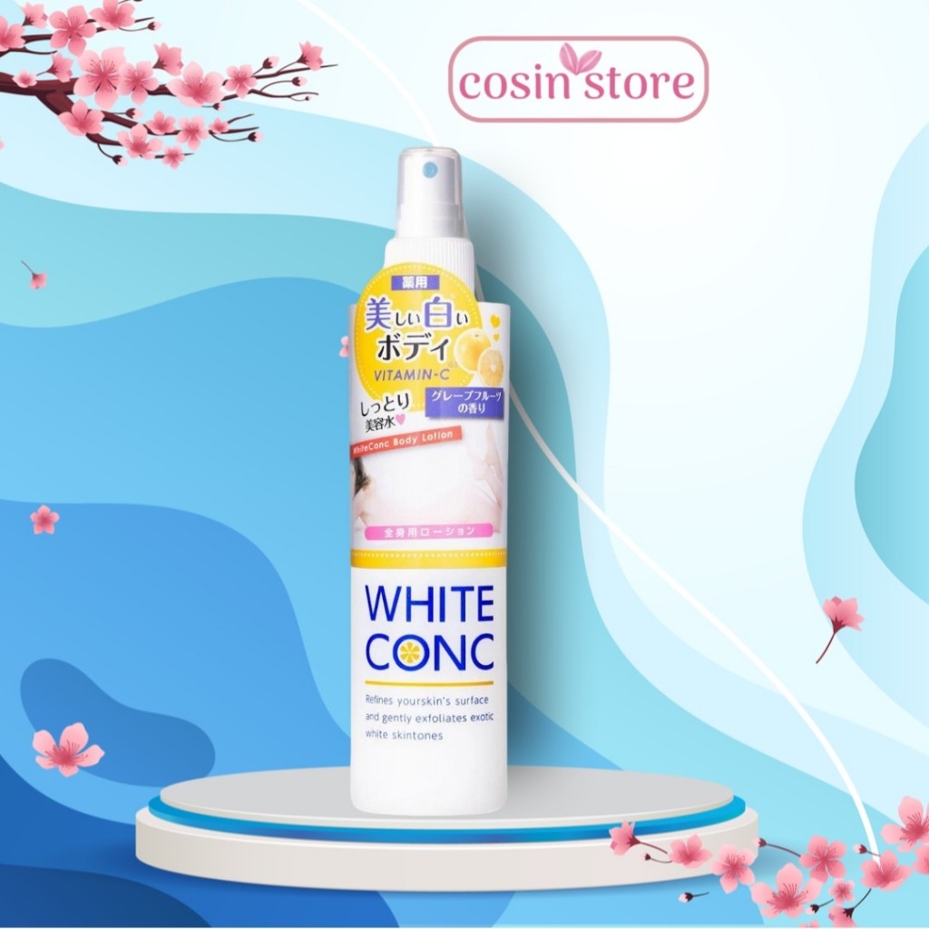 Xịt Dưỡng Trắng Lotion Toàn Thân White Conc Body Lotion 245ml Chính Hãng  WhiteConc 245 ml Cosin Store