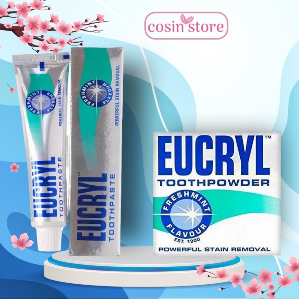 Kem Đánh Răng Eucryl Toothpaste Của Anh 62g 50ml của Anh Quốc loại bỏ mảng bám răng shop Cosin Store