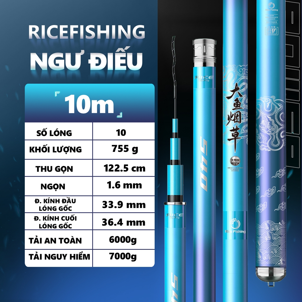 Cần câu đài Săn Hàng Rice Fishing Ngư Điếu CC-26 6500