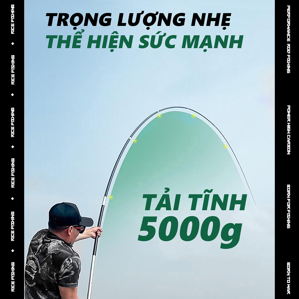 Cần câu đài Săn Hàng V5 CC-24 Rice Fishing cân mọi loại cá lớn