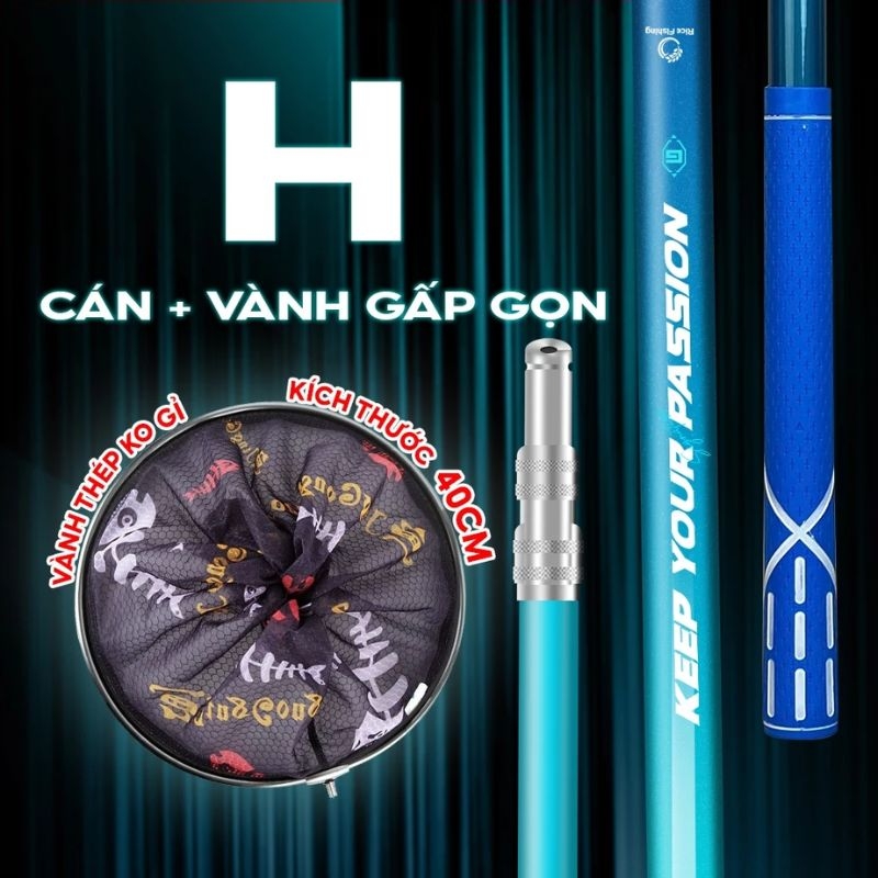 Cán vợt Carbon Rice Fishing KK-60 Phiên bản H & M