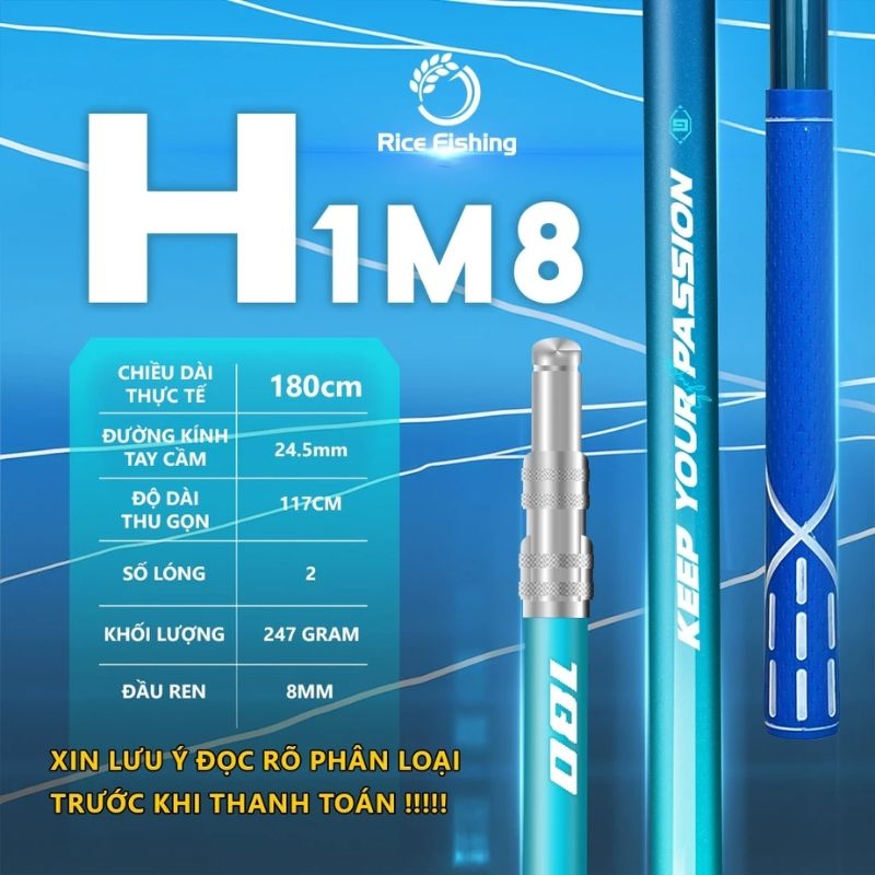 Cán vợt Carbon Rice Fishing KK-60 Phiên bản H & M