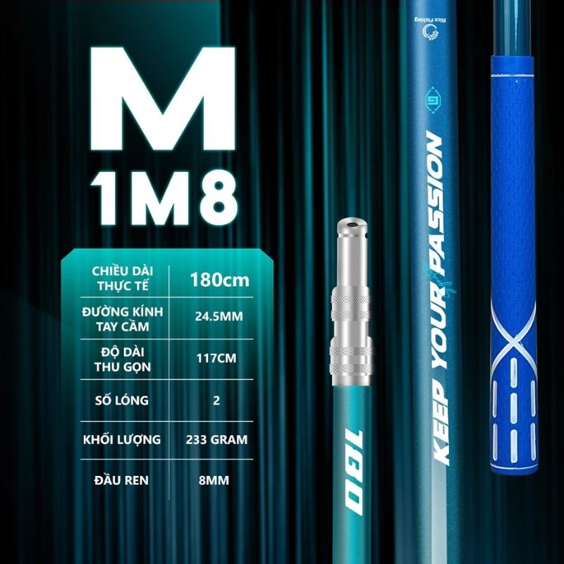 Cán vợt Carbon Rice Fishing KK-60 Phiên bản H & M