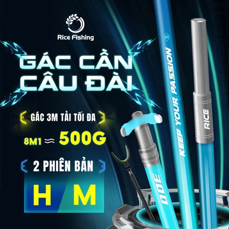 Gác Cần Câu Đài KK-59 Rice Fishing Gác Cần L Carbon 24T