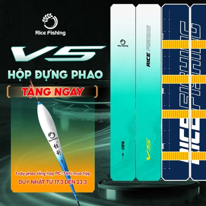 Hộp Đựng Phao Hộp Phao Thẻo V5 HP-14 Câu Đài Đa Năng Rice Fishing