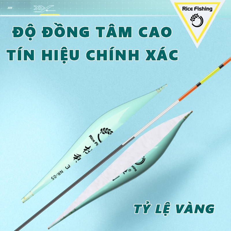 Phao câu đài tăm xoắn 3D nano Rice Fishing PC-20 cao cấp