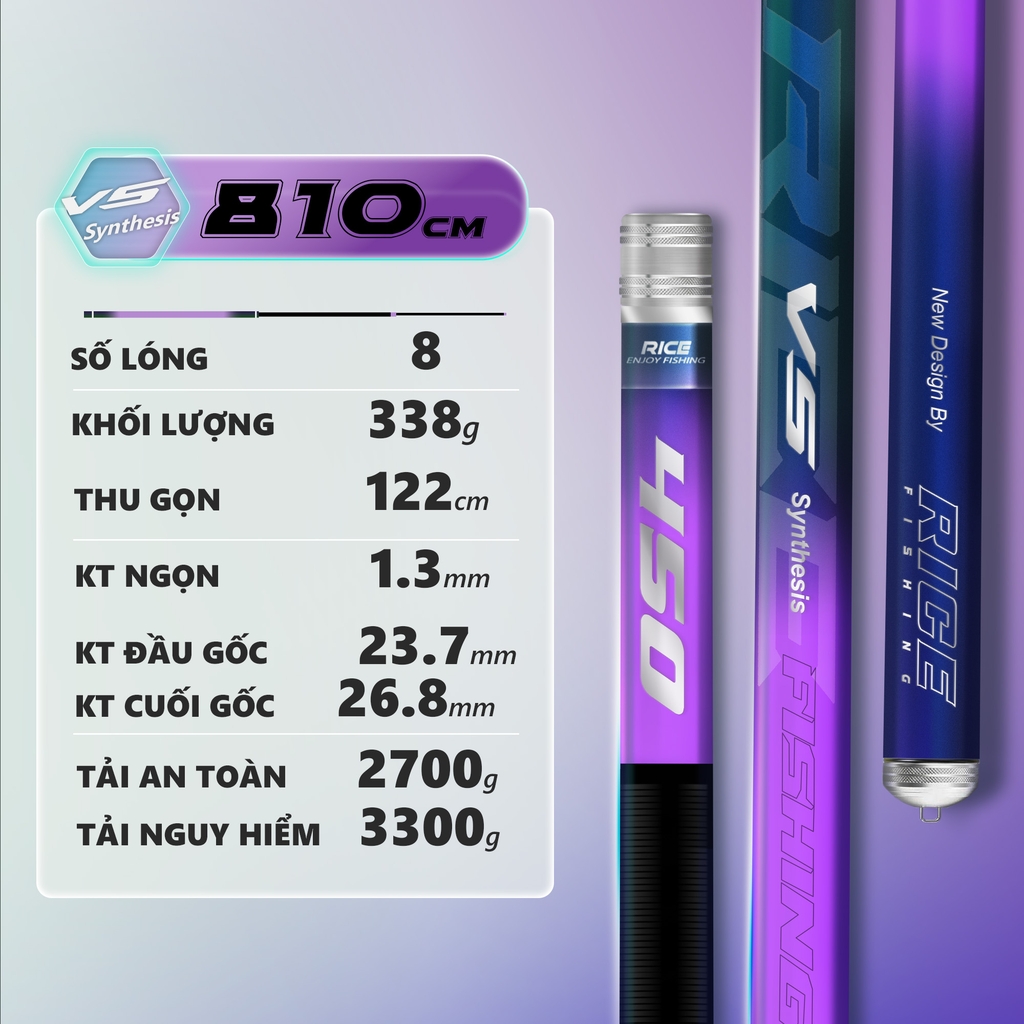 Cần câu đài V5 TỔNG HỢP CC-31 RICE FISHING carbon cao cấp