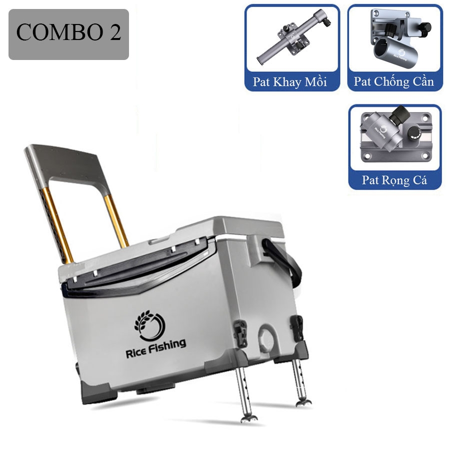 Thùng câu đài có tựa Rice Fishing KK-41