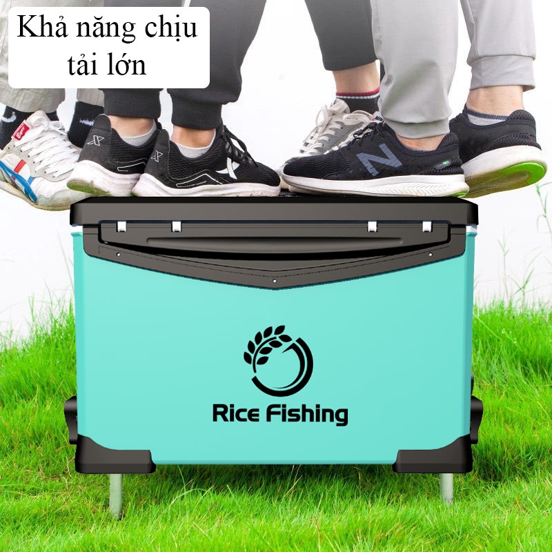 Thùng câu đài có tựa Rice Fishing KK-41