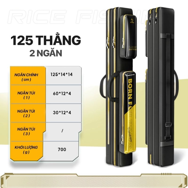 Túi Đựng Cần Câu Đài TC-23 RICE FISHING chống thấm nước Siêu Bền