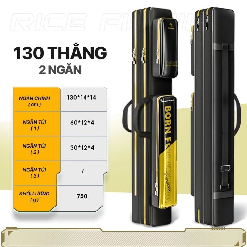 Túi Đựng Cần Câu Đài TC-23 RICE FISHING chống thấm nước Siêu Bền