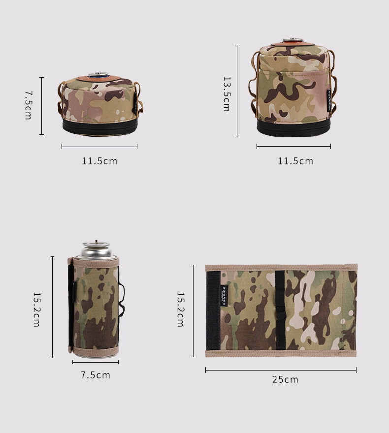 Vỏ Bảo Vệ Bình Gas Cách Nhiệt Chống Rơi, Túi Bảo Quản Bình Gas Cắm Trại Dã Ngoại