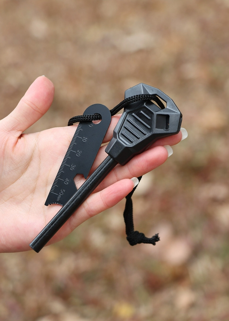 Dụng Cụ Đánh Lửa, Que Đánh Lửa Sinh Tồn kiêm mở lắp chai cắm trại dã ngoại leo núi