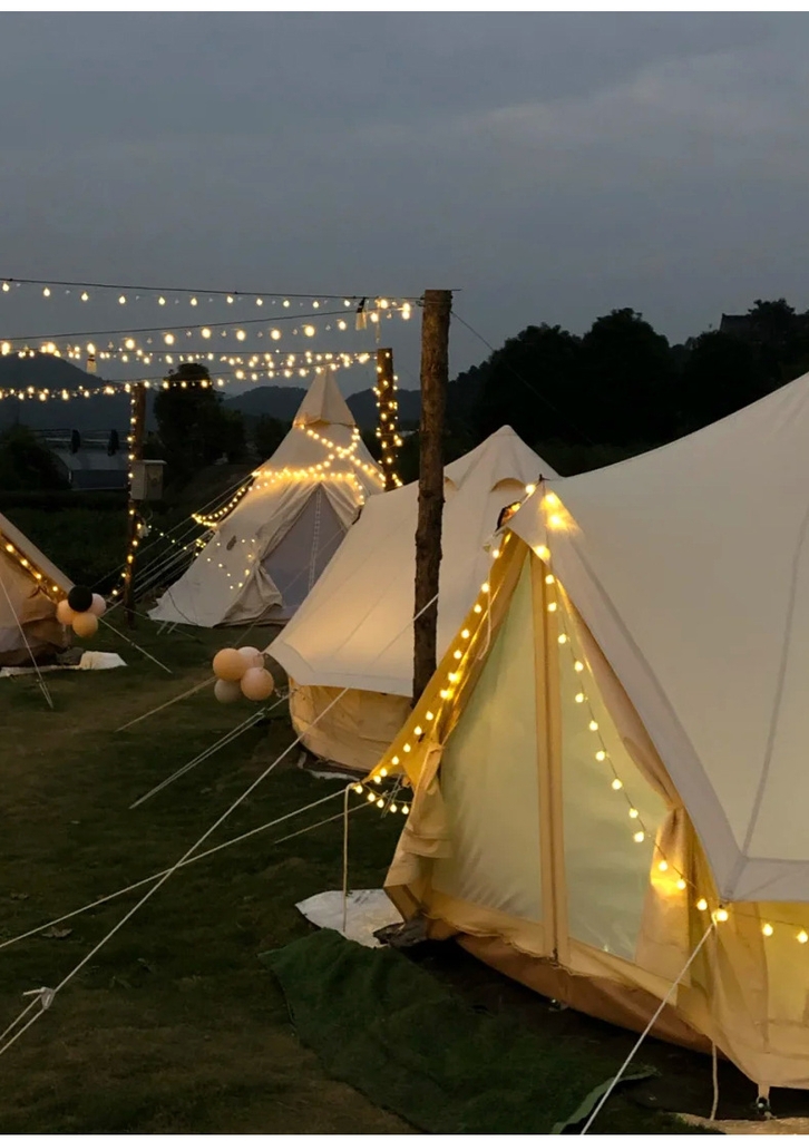 Đèn led dây dài 10mx80 bóng ngôi sao màu vàng