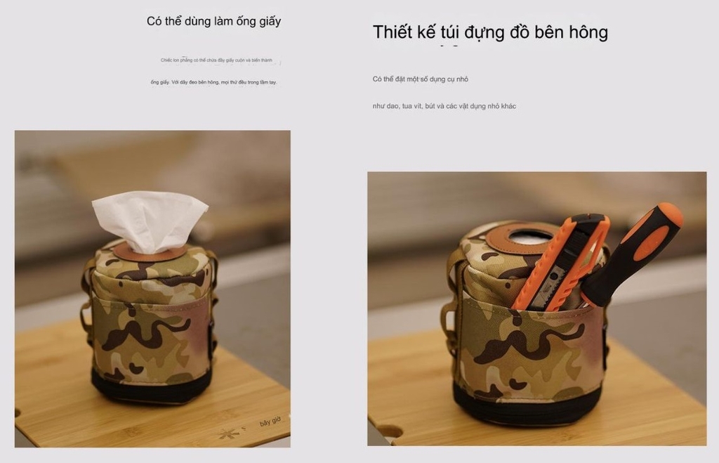 Vỏ Bảo Vệ Bình Gas Cách Nhiệt Chống Rơi, Túi Bảo Quản Bình Gas Cắm Trại Dã Ngoại