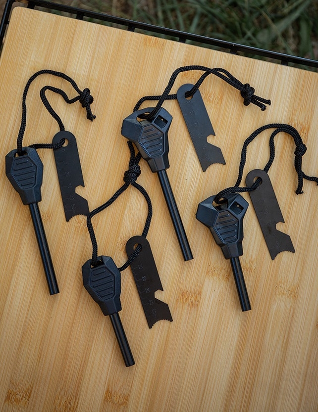 Dụng Cụ Đánh Lửa, Que Đánh Lửa Sinh Tồn kiêm mở lắp chai cắm trại dã ngoại leo núi