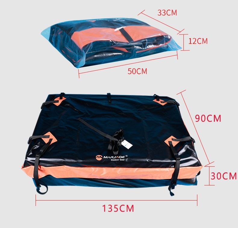 Túi chống nước trên nóc ô tô, sức chứa lớn, dày và chống mài mòn, túi hành lý trên nóc xe chống mưa dùng cho mọi loaị xe