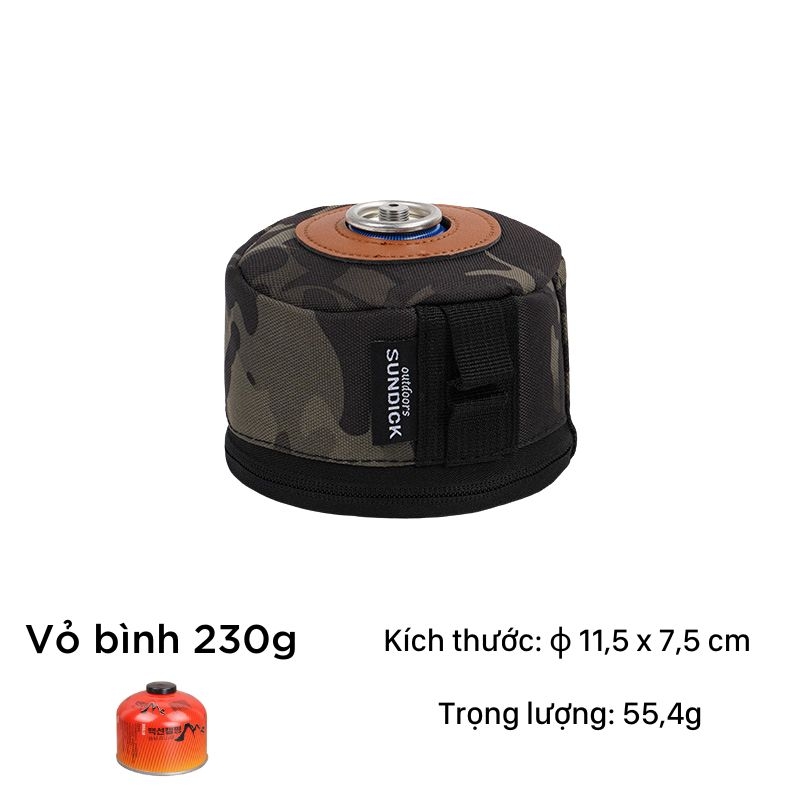 Vỏ Bảo Vệ Bình Gas Cách Nhiệt Chống Rơi, Túi Bảo Quản Bình Gas Cắm Trại Dã Ngoại